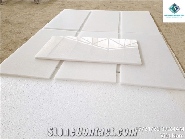 Honed Surface White Marble Tiles Cheap Price Form Factory