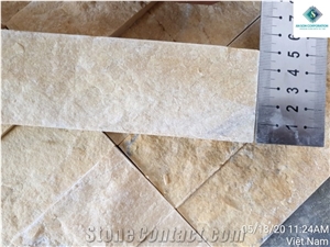 Hot Sale Yellow Marble Split Face for Wall Cladding