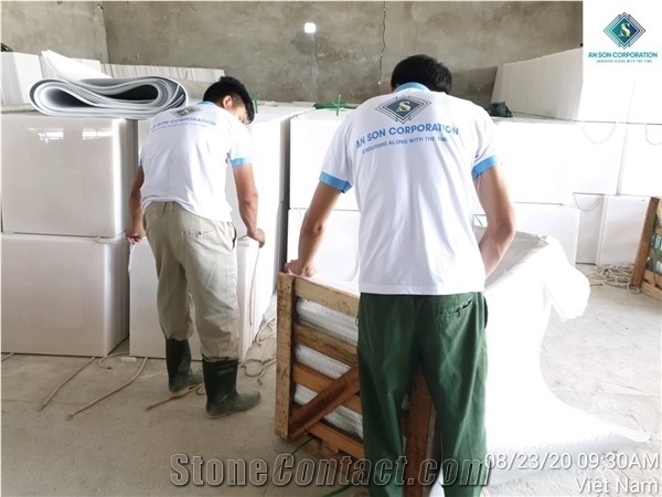 Hot Trend for Flooring Tile Fine Grain White Marble