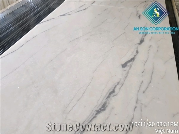 Milky White Marble Natural Marble Veins