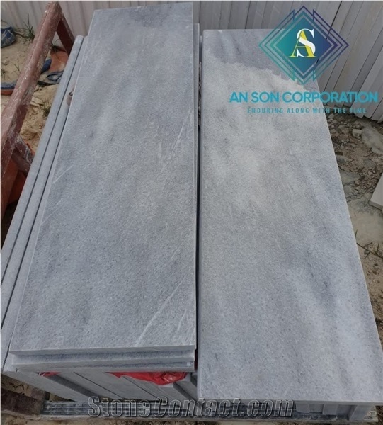 Polished Grey Marble for Stair Step Riser