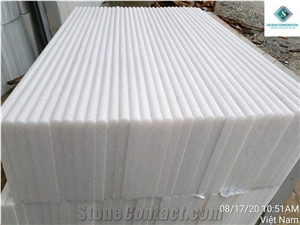 Polished White Marble for Steps and Risers from Vietnam