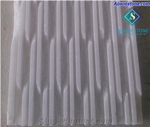 White Marble Combed Wall Panel
