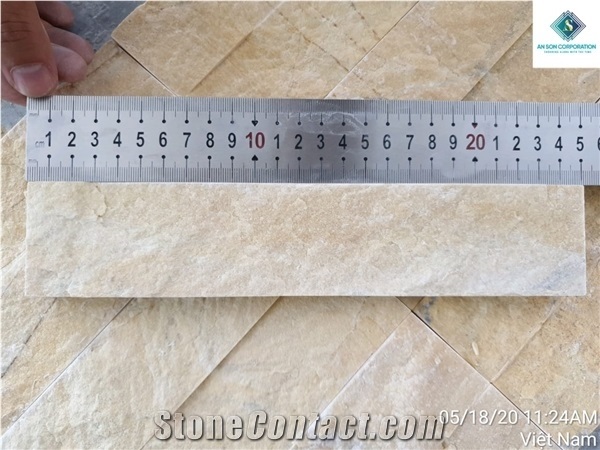 Yellow Split up Face Wall Cladding Panel Cheap Price