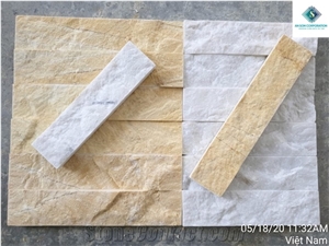 Yellow Split up Face Wall Cladding Panel Cheap Price