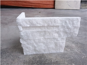 Z Type White Marble Wall Panel