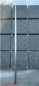 Black Basalt G684 Cube Cobble Walkway Pavers on Net