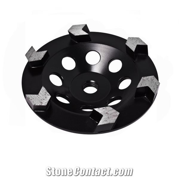 Arrow Segment Diamond Cup Wheel Grinder Concrete