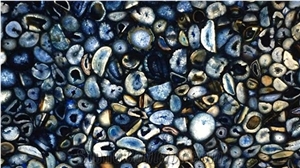 Agate Blue- Agate Natural Semiprecious Stone Slabs