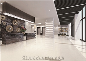 Prime White Artificial Marble Flooring Tile