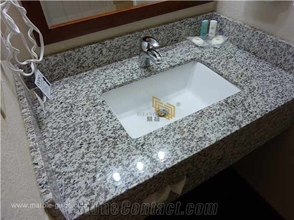 Tiger Skin White Granite Bathroom Vanity Top Design