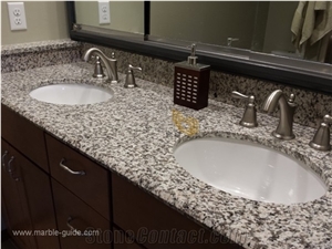 Tiger Skin White Granite Bathroom Vanity Top Design