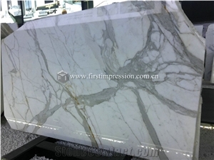 Hot Luxury Italy Calacatta Gold Marble Slabs,Tiles