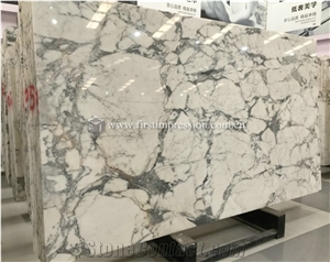 Popular White Marble Arabescato Slabs,Tiles