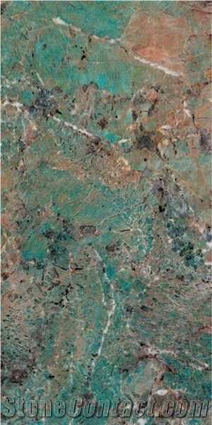 Ice Connect Green Marble Slab Look Ceramic Glazed Tile Floor