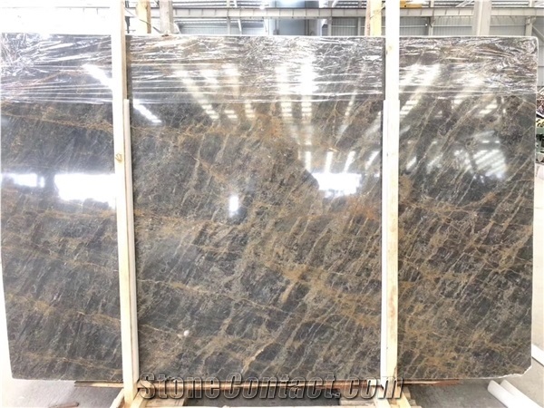 Bulgari Gold Marble Slab Walling Flooring Tiles Grey Stone
