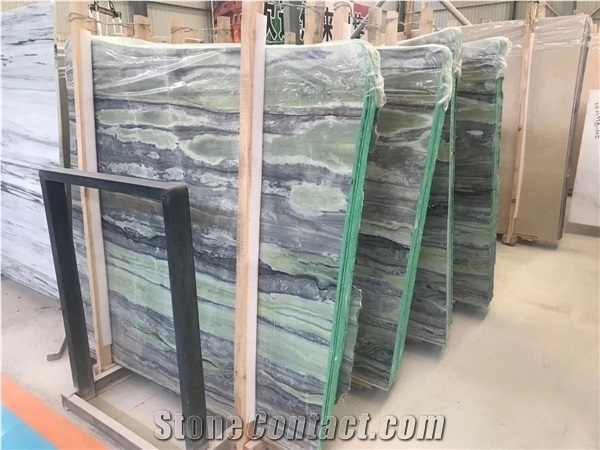 Irish Green Marble Polished Slabs Floor Tiles