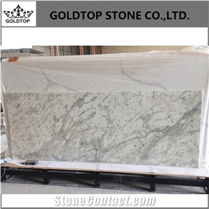 Andromeda White Granite Prefab Kitchen Worktops Countertops