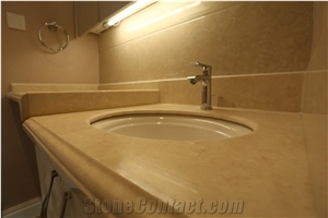 Beige Marble for Bathroom Decorating