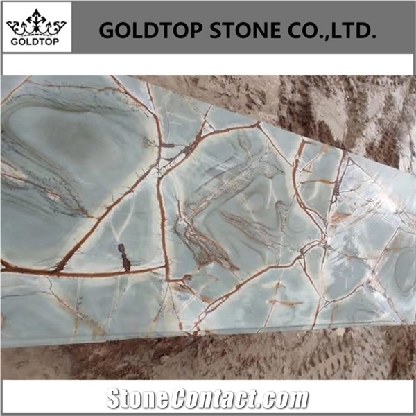 Brazil Stone Blue Roma Quartzite Covering Pattern