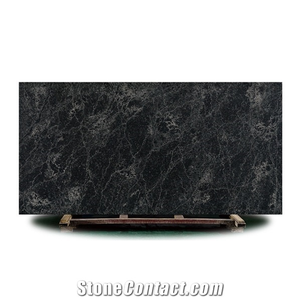 Customizable Size Black Calacatta Artificial Stone