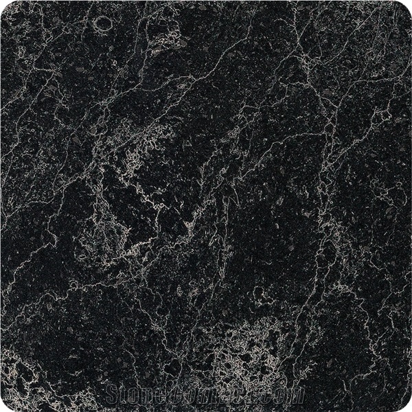 Customizable Size Black Calacatta Artificial Stone