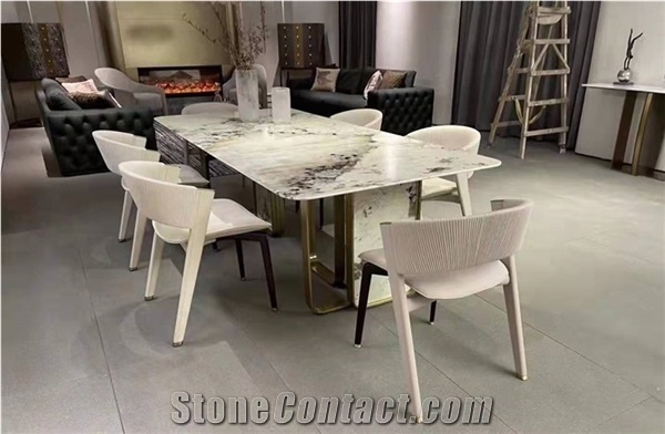 Dining Table Marble, Pandora Stone Table