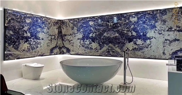 Good Price Blue Stone Marble Background Wall