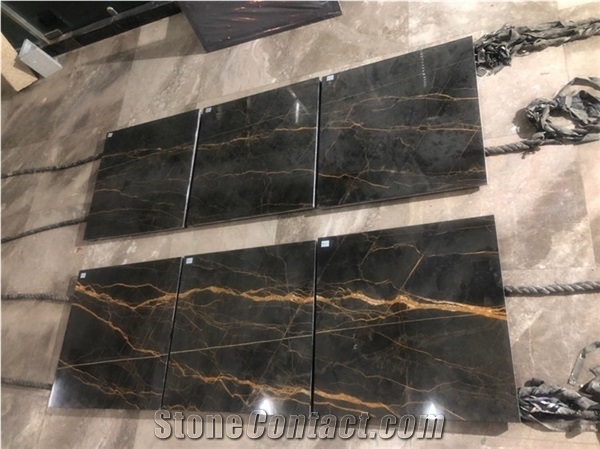 Good Price Natural Black Stone Tiles Marble