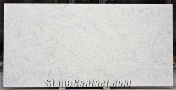 Grey Background Artificial Marble Quartz Slab for Countertops