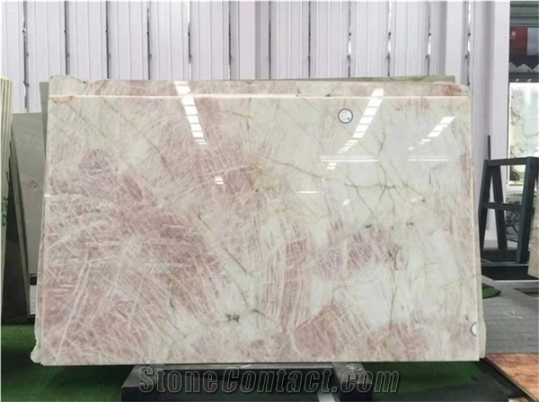 High Quality Pink Slab for Background Wall