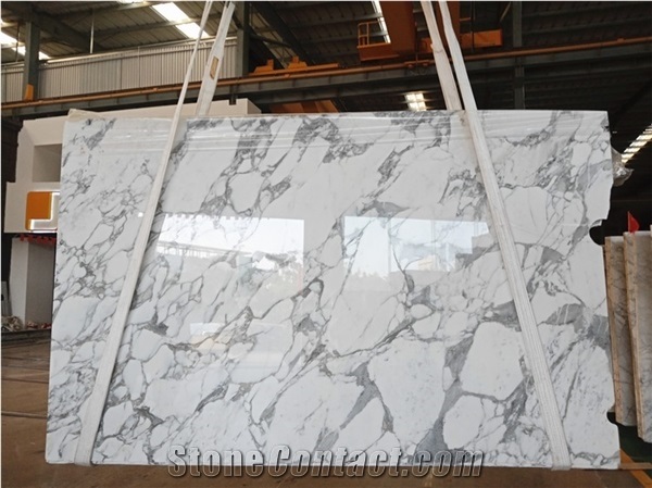 Polished White Marble Slabs for Wall, Marble Slab