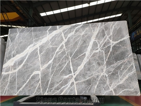 Carso Grey Marble Polished Slabs Floor Tiles