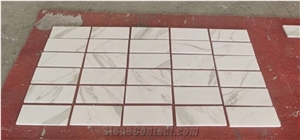 Extra White Calacatta Marble Polish Flooring Tiles