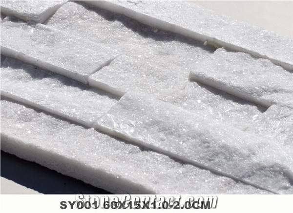 White Quartzite Stone Wall Cladding Panels