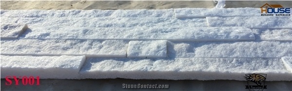 White Quartzite Stone Wall Cladding Panels