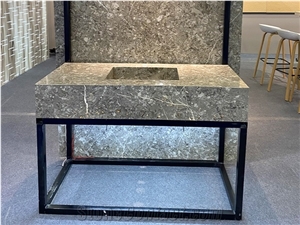 Stone Composite Acrylic Panel Bathroom Tops