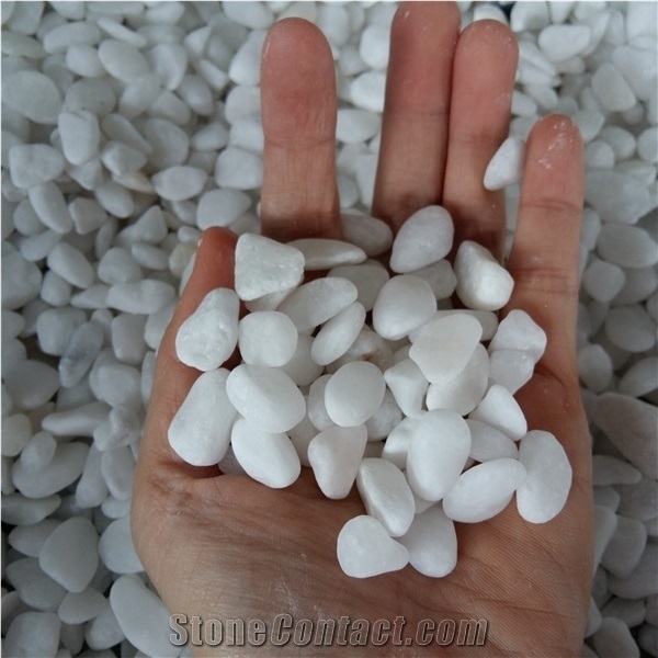 All Size White Color Pebble Stone for Decoration