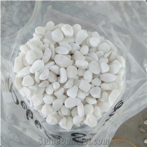 Natural White Color Pebble Stone for Landscaping Decoration