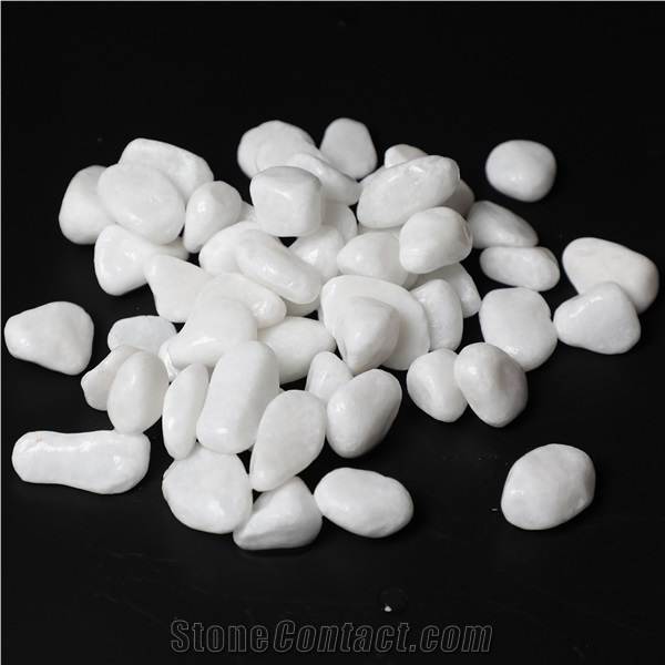 Natural White Color Pebble Stone for Landscaping Decoration