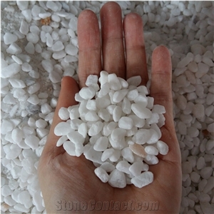 Pure White Pebble Stone for Decoration and Paving