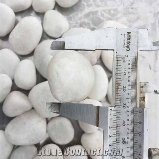 Snow White Stone Gravel Pebbles
