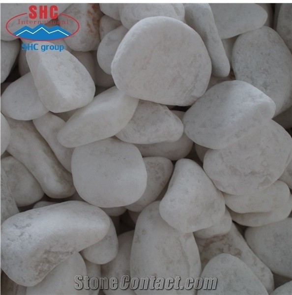 Snow White Stone Gravel Pebbles
