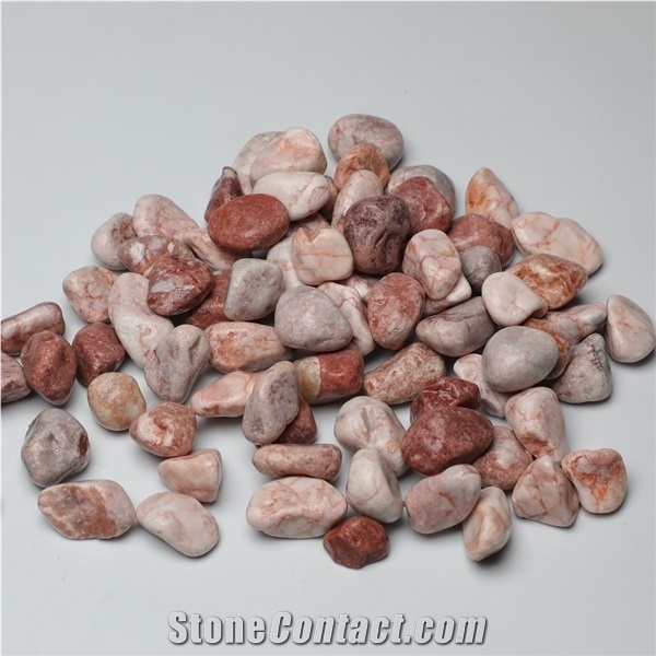 Washed Pink Pebble Stone for Decoration