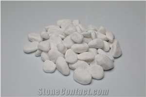 White Stones White Pebble Decorative Rock