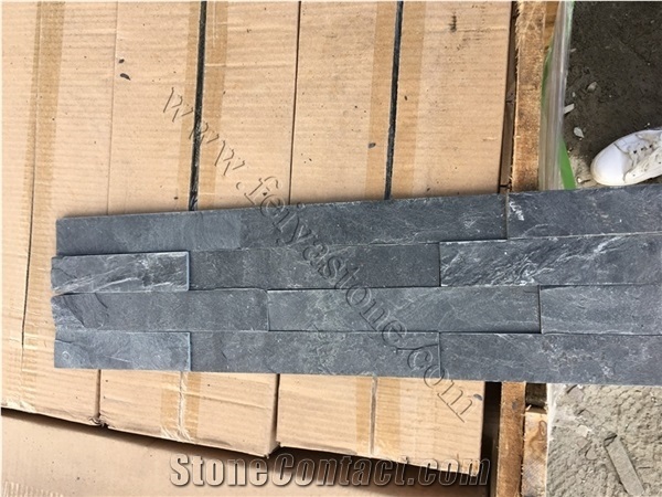 Black Brick Stacked Stone Veneer Loose Stone