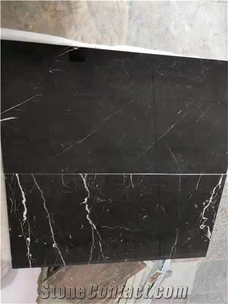 Black Marquina Black Marble Tiles