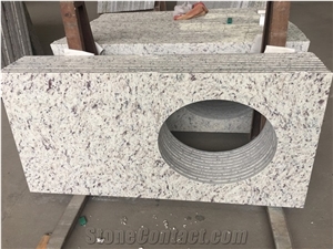 First Kashmir White Granite Prefab Countertops Desk Tops