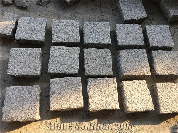 G603 Granite Cobble Stone Cobbles Cubes Paving Sets