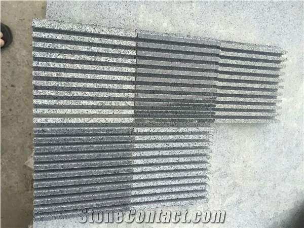 G654 Pavers with Grooved Lines
